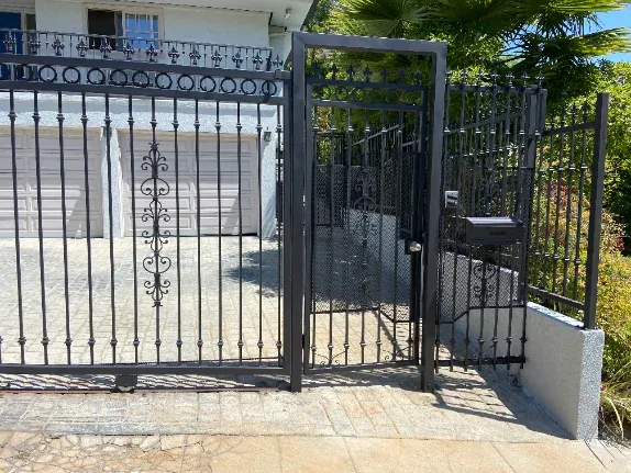 Ornamental iron fence