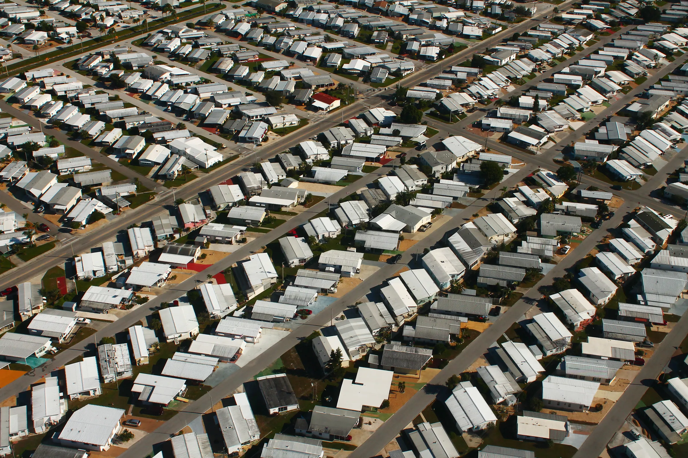 Mobile home community entrance